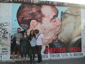 Berlin Wall with friends from Germany and Turkey.