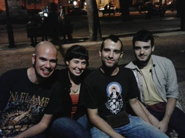 Hostel staff and I in Lisbon, Portugal. They took me to a drag show that night! Such a blast.